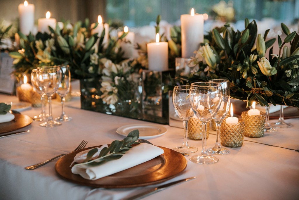 Christmas Wedding Place Setting